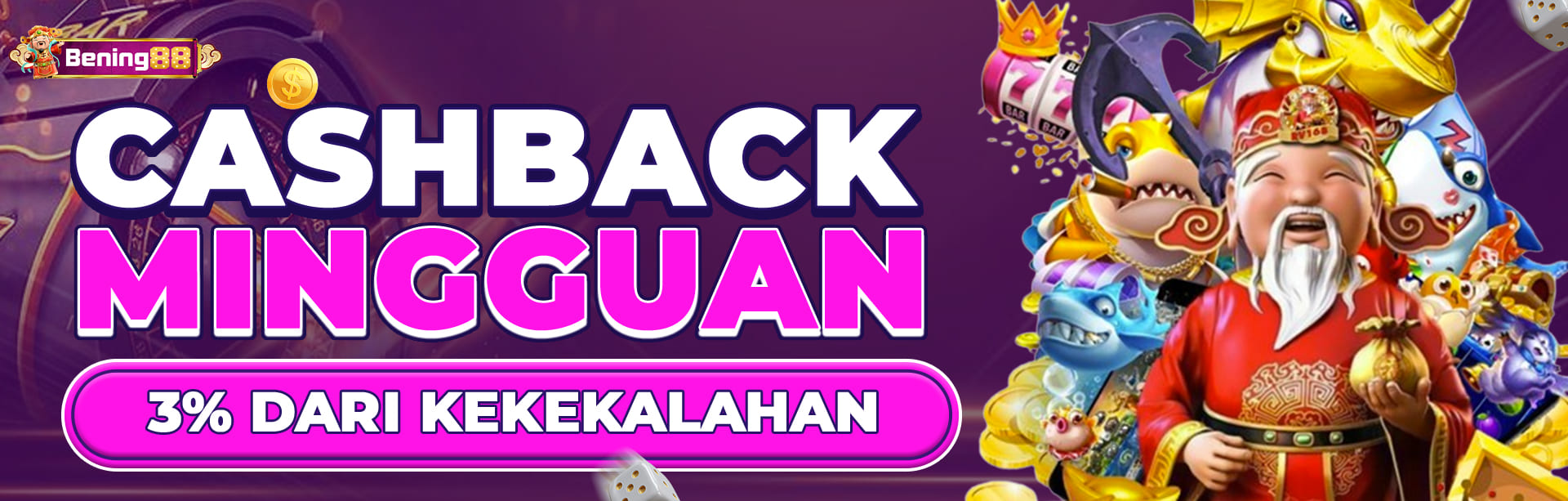 Cashback Mingguan 3%