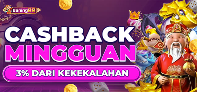 Cashback Mingguan 3%